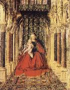 EYCK, Jan van The Virgin and Child in a Church Spain oil painting artist